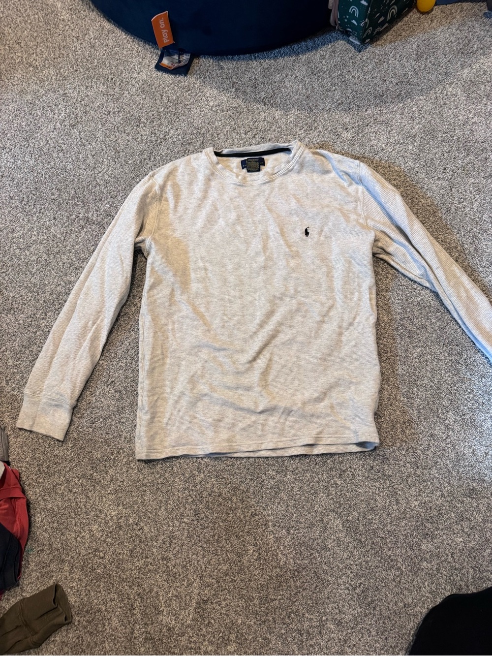 Polo by Ralph Lauren Heather Gray Long-Sleeve Crewneck Shirt